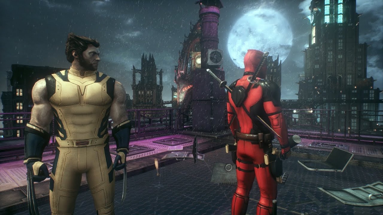 Deadpool And Wolverine Team Up In Arkham Knight