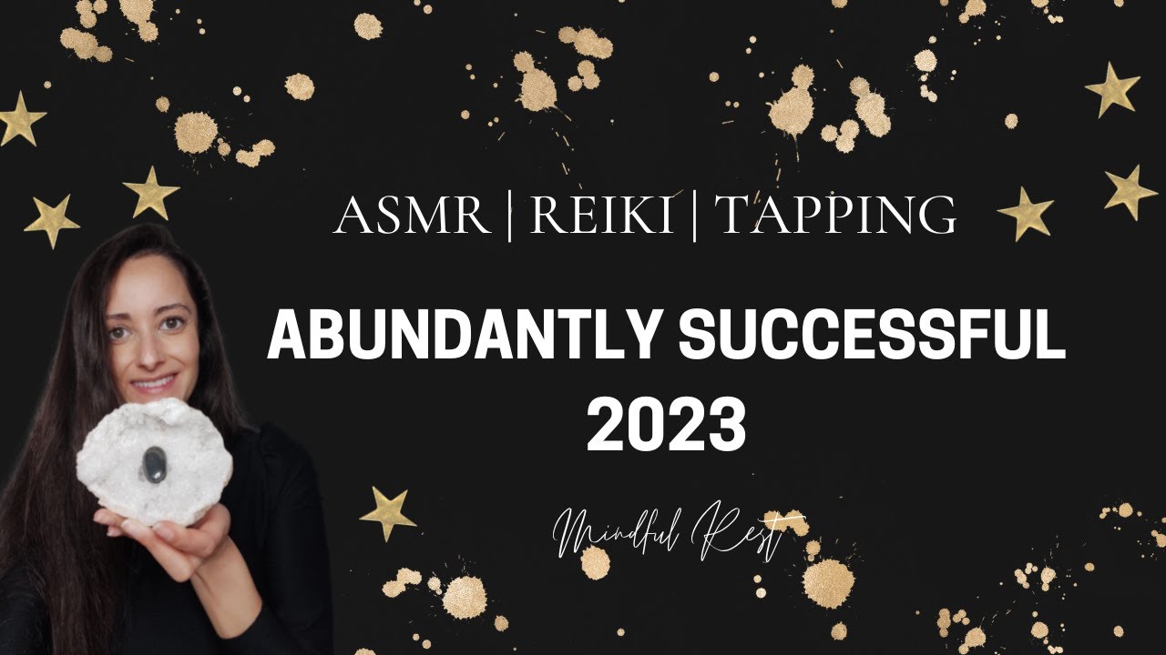 ASMR | Reiki Distance Healing | Abundant Success in 2023 (with meridian tapping & hematite)