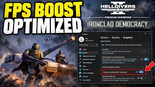 Helldivers 2 FPS Boost & Fix Lag | Best Settings for Max Performance
