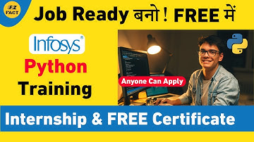 INFOSYS FREE Python Training + Internship | जॉब Ready बनो! | Get FREE Certificate