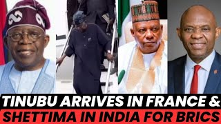 President Bola Tinubu Arrives In Paris, France As Shettima Represents Nigeria At BRICS Summit