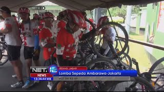 Lomba sepeda Ambarawa Jakarta untuk sambut HUT TNI ke-69 - NET12 screenshot 4