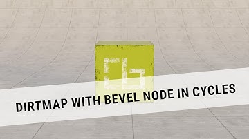Blender Dirtmap texture with bevel node