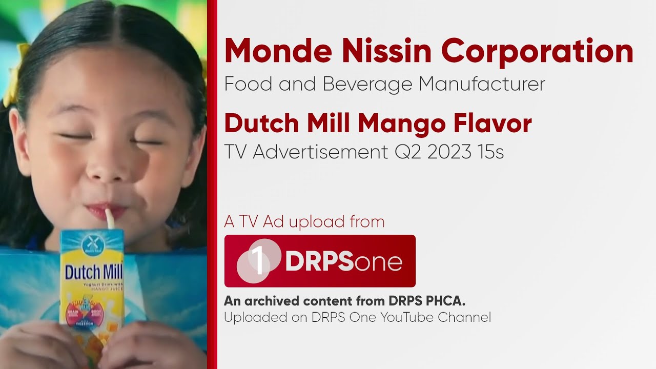 Dutch Mill Yogurt Drink in Mango Flavor TV Ad Q2 2023 15s (Philippines
