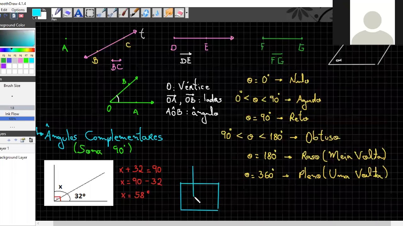 Ângulos Complementares e Suplementares - YouTube