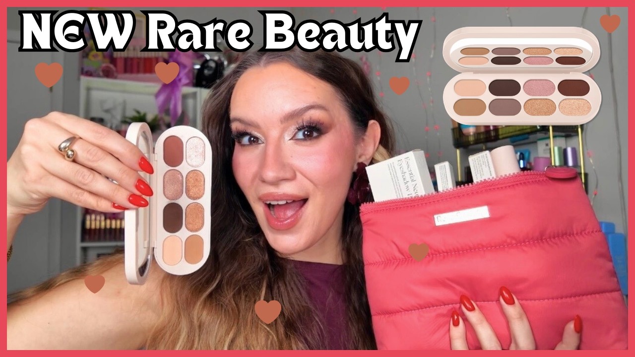 NEW Rare Beauty Neutral Collection 🤎 | Swatches, Tutorial