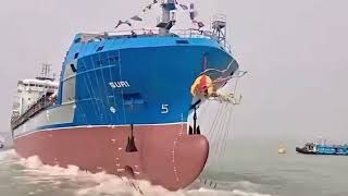 Massive Ship Launch Caught on Camera — Huge Waves & Epic Launch Compilation 🚢⚓ #ship