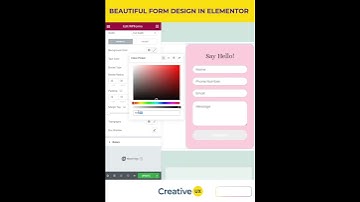 Beautiful Contact Form Design in Elementor 2023