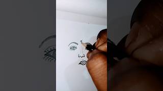 how to draw girl face#gril #sketch #art #edit #viral #shorts