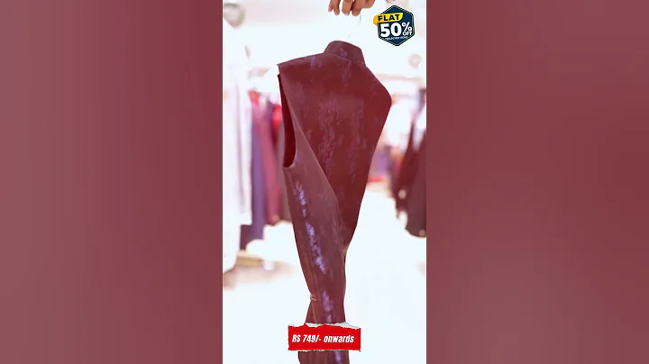 Half the price, double the style! Flat 50% off on men's suits and blazers at Ramachandran.