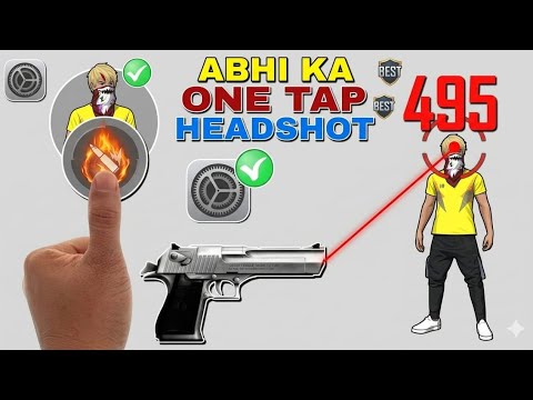 (Hacker Level): Secret Desert Eagle Headshot Trick Like Hackers 💀 | Free Fire One Tap Tutorial