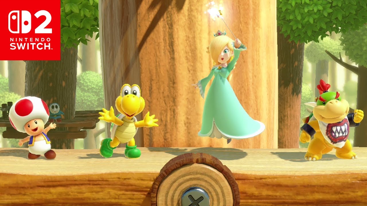 Mario Party Jamboree Nintendo Switch 2 Multiplayer Minigames - Toad vs Koopa vs Rosalina vs BowserJr