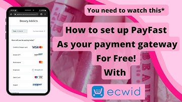 Set Up Payment Gateway For Free With PayFast | South Africa 🌍 #ecwid