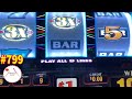 First Attempt Nice Hit🎰Triple Jackpot Jewels Slot 9 Lines Max Bet $9  Barona Resort & Casino 赤富士スロット