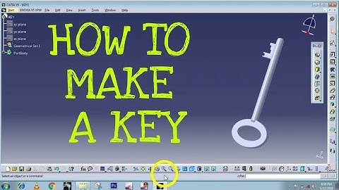 CATIA V5 TUTORIAL 2 : HOW TO MAKE A KEY ON CATIA