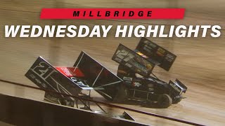 Millbridge Speedway Adams Performance Night Highlights | 600cc Winged Micros & Outlaw Karts | 6.3.20