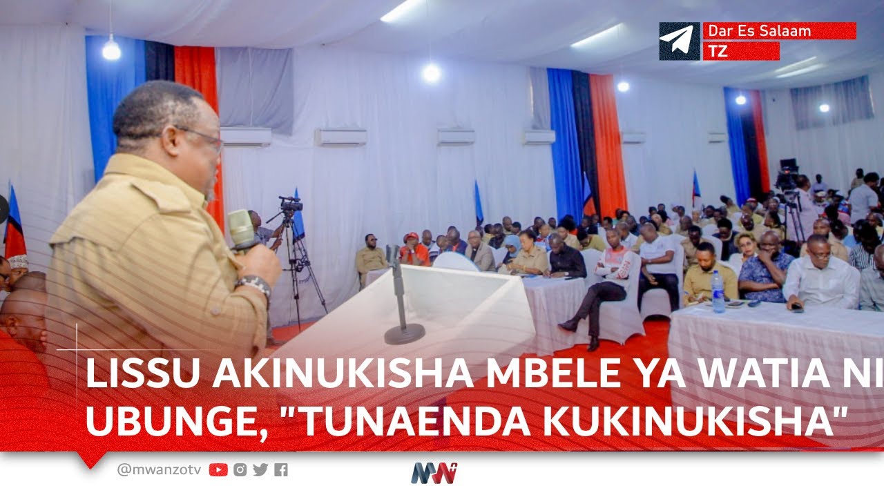 BALAA LA TUNDU LISSU MBELE YA WATIA NIA YA UBUNGE, AWAPA SOMO ZITO, 