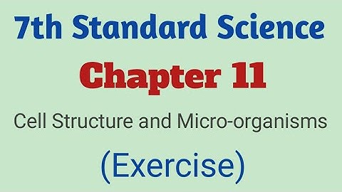 Cell structure and Micro-organisms class 7 question answers