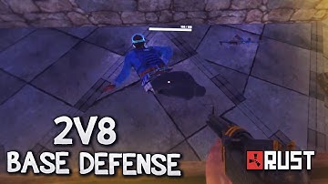 CLAN ATTEMPTS TO OFFLINE RAID AND FAILS - Rust: Base Defense