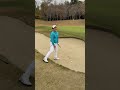 朝イチのバンカーでプレッシャーかけたい