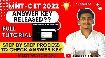 Mht Cet 2022 Answer Key|Step by Step Process To Check Answer Key🔥|Personal Counselling Launch🔥|