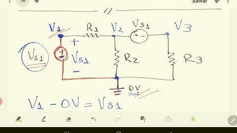 Método dos nós (análise nodal) em circuitos com fontes de tensão - supernó