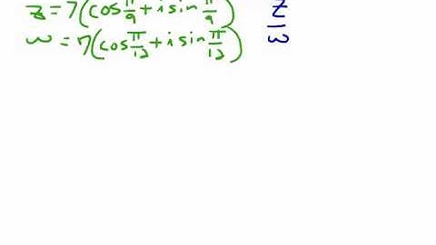 Finding the Product and Quotient of Complex Numbers in Polar Form