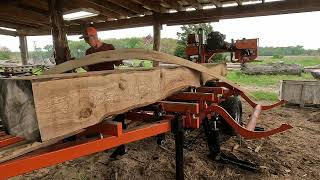 Custom Cut Lumber on the Wood Mizer LT35 Sawmill