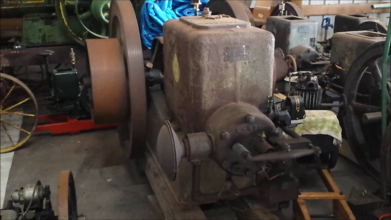 Fuller & Johnson 12hp Model K throttle governed kerosene engine YouTube