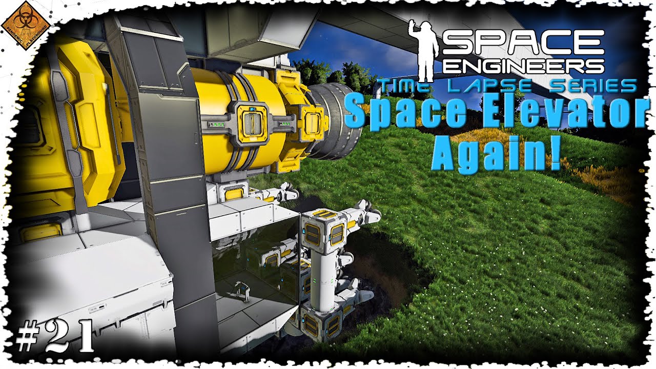 Testing The Monorail Space Elevator! Space Engineers Time Lapse Series ...