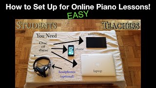 Easy Diy Setup For Online Piano Lessons Students And Teachers