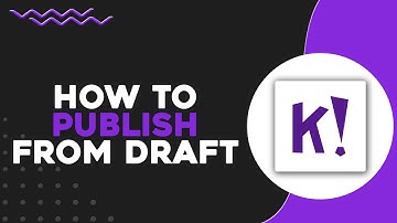 How To Publish a Kahoot from Draft (Quick & Easy)