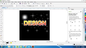 How to make a sparkling star in Corel Draw