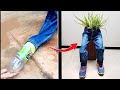 How to Reuse and Upcycle Old Jeans? | Denim DIY Planter Pot