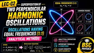 🔥Oscillations Having Equal Frequencies (1:1) | Analytical Method | LEC-02 @Educationalsir-100 #bsc