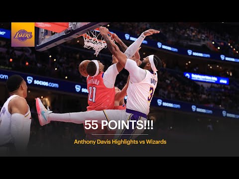 ANTHONY DAVIS SCORES 55 POINTS!! | Lakers Highlights