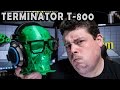 3D Printing Translucent Green Terminator T-800 Skull