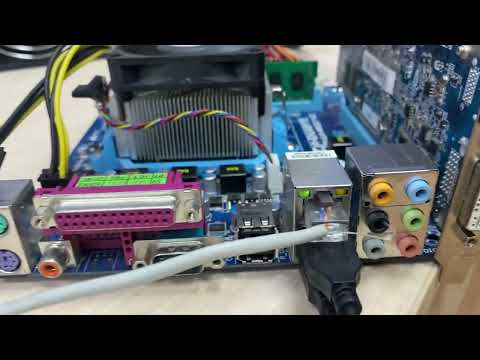 Gigabyte GA-M52LT-D3 + проц, Озу 4 гб