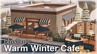 Bloxburg - Warm Winter Cafe Speedbuild (full build   tour) | Roblox