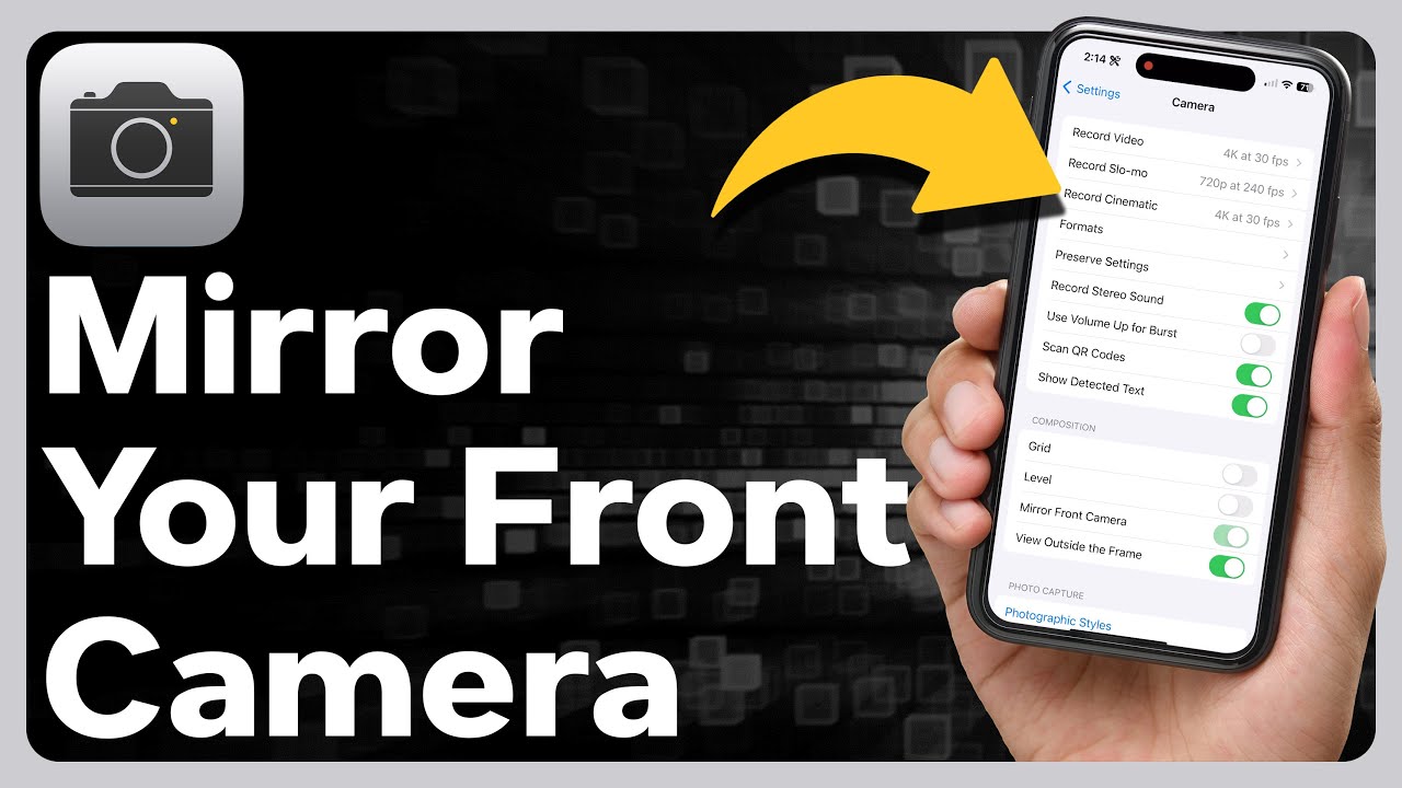 How To Mirror Front Camera On IPhone YouTube