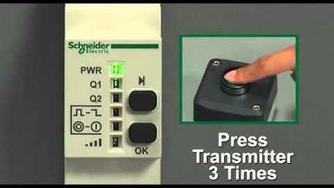 Programming The Schneider Harmony™ Transmitter to Receiver