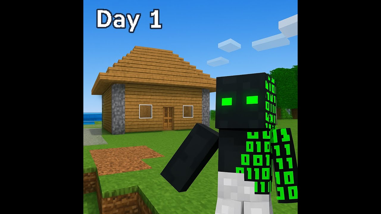 Day 1 of my Minecraft hardcore world - YouTube