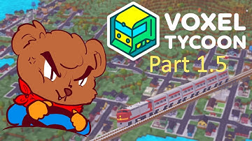Building a transportation network - Voxel Tycoon (4x Speed time lapse) - Part 1.5