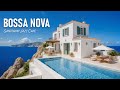 Bossa Nova Jazz &amp; Ocean Waves – Santorini Cafe Ambience with Sea View