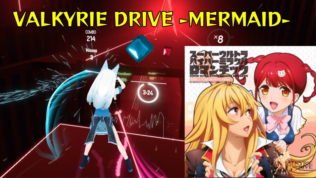 Valkyrie Drive Mermaid ED】【Ultra Super Hyper Miracle Romantic】 - piano  tutorial