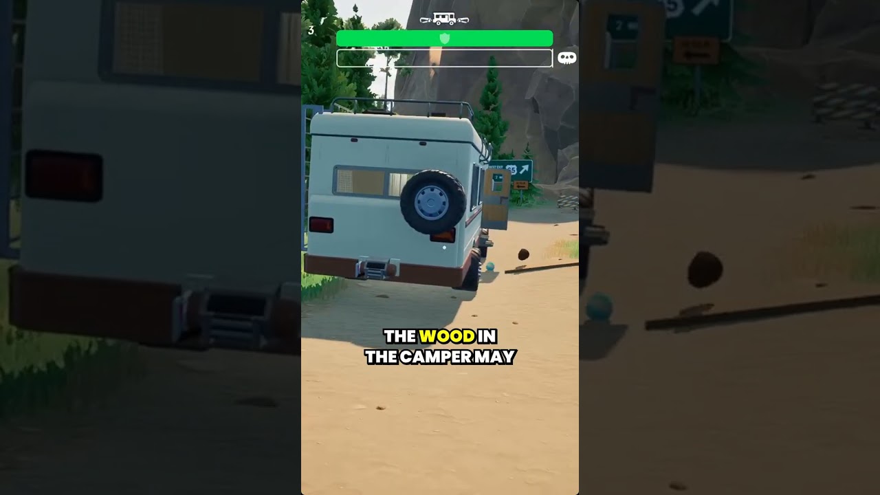 RV physics meltdown — camper glitches, sinks and flips after trying to carry wood