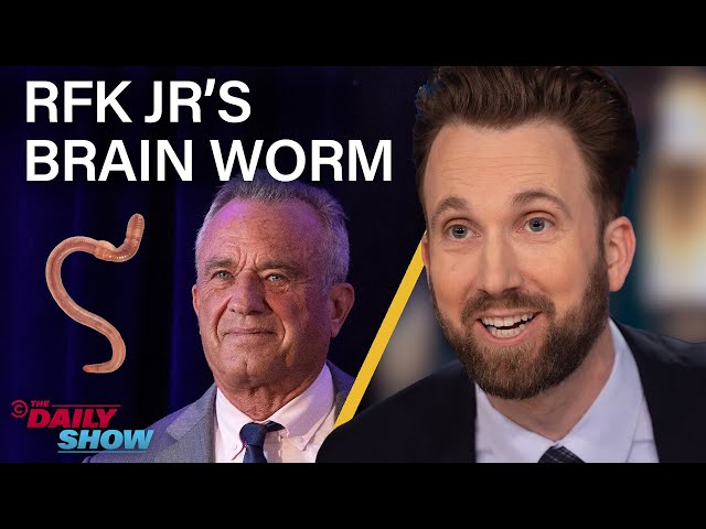 RFK Jr.'s Brain-Eating Worm u0026 Kristi Noem's Disastrous Book Tour | The Daily Show class=