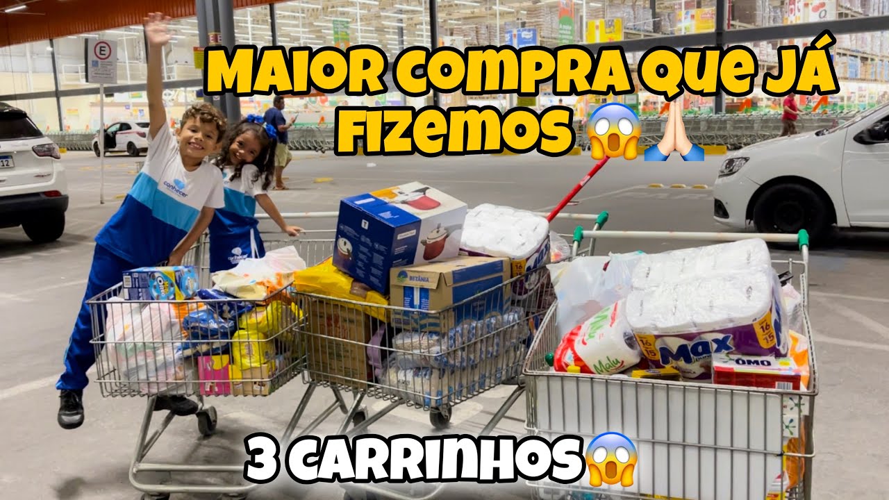 COMPRAS PRA 3 MESES COM DUAS CRIANÇAS!