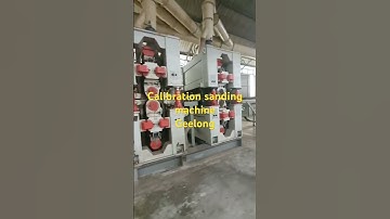 Calibration sanding machine