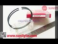 TAIWAN SUNITY - PISTON RINGS STD OEM 68F-11603-01 for Yamaha 150hp-200hp